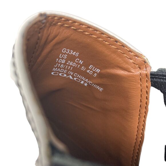 Coach Devin Leather and Snake Print Booties Womens 10B White - Picture 4 of 12